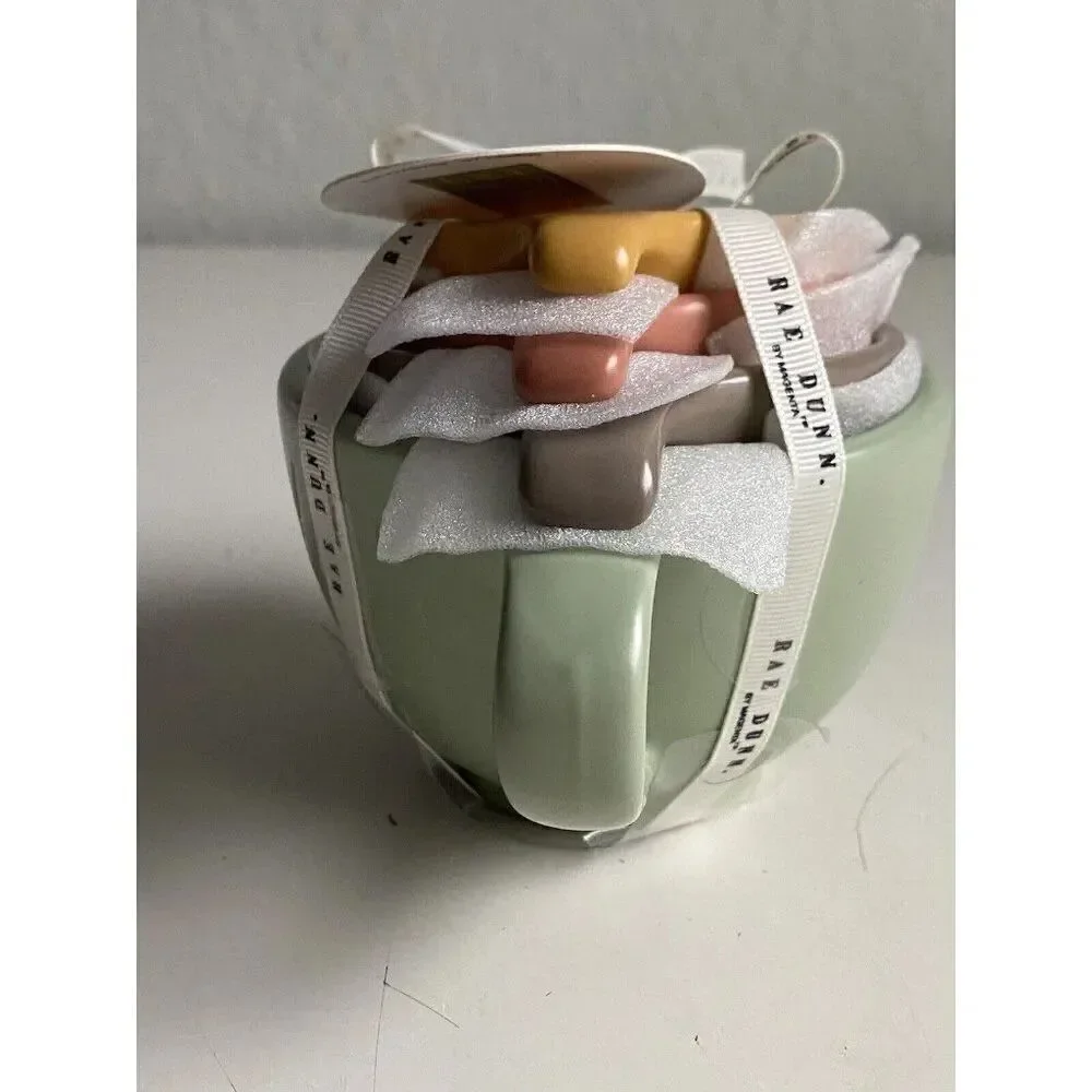 RAE DUNN Thanksgiving Measuring Cups‎ Gather Bounty Blessings Plenty Ceramic NEW